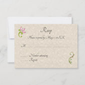 Indiase Hindu Peacock bruiloft uitnodiging rsvp (Voorkant)