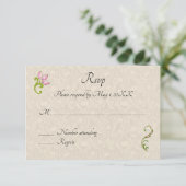 Indiase Hindu Peacock bruiloft uitnodiging rsvp (Staand voorkant)