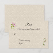 Indiase Hindu Peacock bruiloft uitnodiging rsvp (Voorkant / Achterkant)