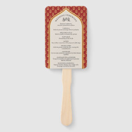 Indiase Hindu Saptapadi Trouwprogramma Fan Handwaaier