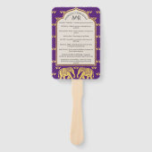 Indiase Hindu Saptapadi Trouwprogramma Fan Handwaaier (Voorkant)