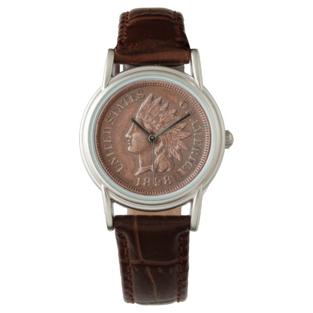 Indiase hoofdcent voor vrouwen horloge (Voorkant)