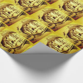 Indiase hoofdinkt schets stripverhaal grafische ro cadeaupapier (Hoek)