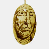 Indiase hoofdpotlood schets keramisch ornament (Rechts)