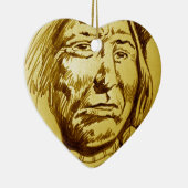 Indiase hoofdpotlood schets keramisch ornament (Rechts)