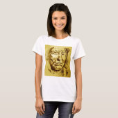 Indiase hoofdpotlood schets t-shirt (Voorkant volledig)