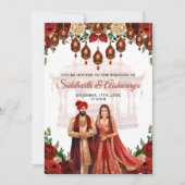 Indiase huwelijksceremonie Roka Hindu Bollywood Kaart (Voorkant)