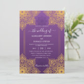 indiase huwelijksuitnodiging kaart (Staand voorkant)