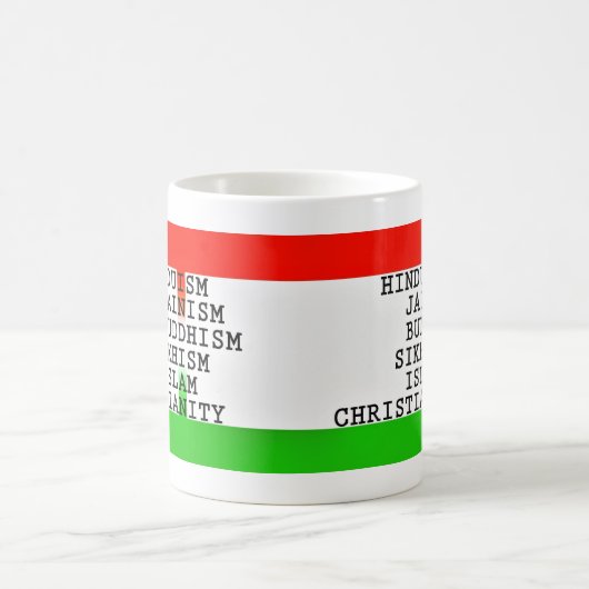 Indiase identiteitsreligies koffiemok (Center)