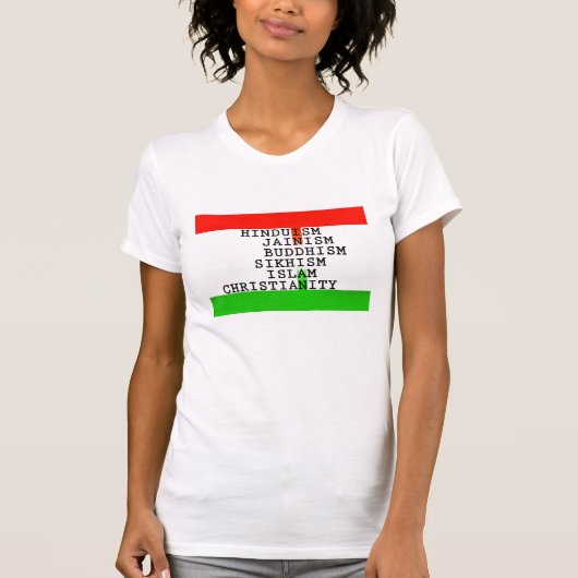 Indiase identiteitsreligies t-shirt (Voorkant)