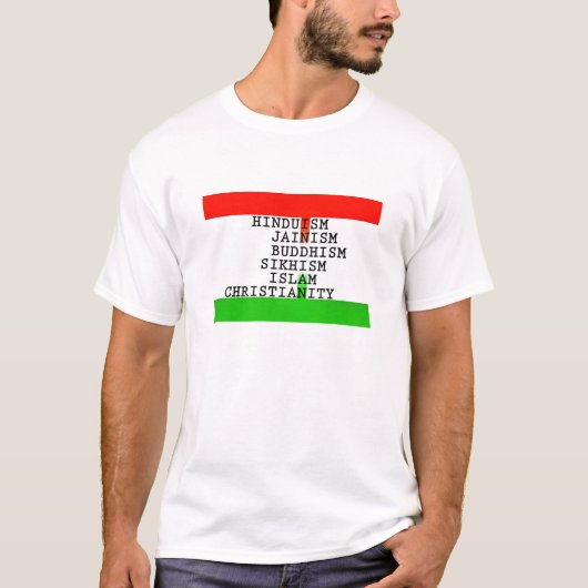 Indiase identiteitsreligies t-shirt (Voorkant)