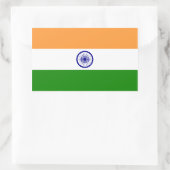 Indiase/Indiase vlag Rechthoekige Sticker (Tas)