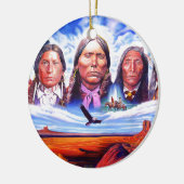 indiase inheemse amerikaanse chefs keramisch ornament (Links)