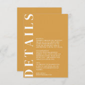 Indiase Kaart voor details over bruiloft (Voorkant / Achterkant)