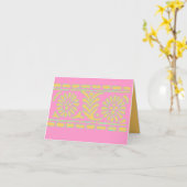 INDIASE KAART VOOR GEDRUKTE NOTITIES (Gele Bloem)