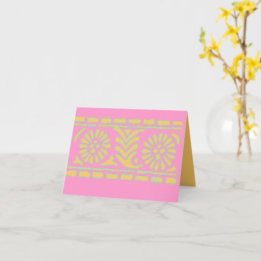 INDIASE KAART VOOR GEDRUKTE NOTITIES (Gele Bloem)