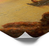 Indiase kano door Albert Bierstadt Poster (Hoek)