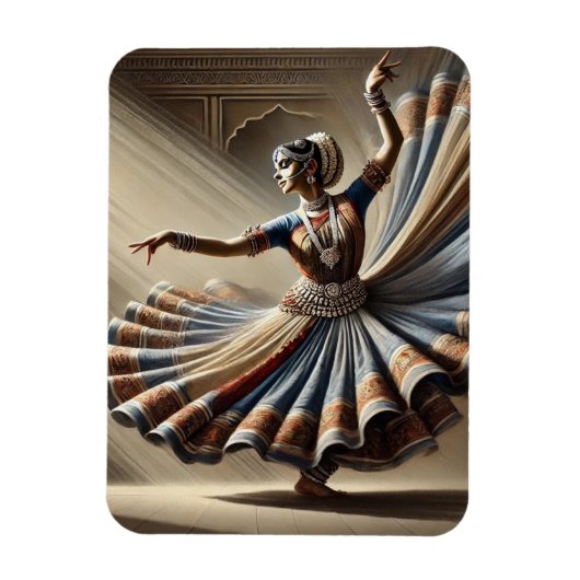 Indiase Kathak-danser Reizen Magneet (Verticaal)