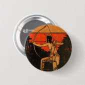 Indiase knoop ronde button 5,7 cm (Voorkant /achterkant)