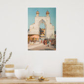 Indiase Kunst India Reisposter Stad Straatprint A Poster (Keuken)