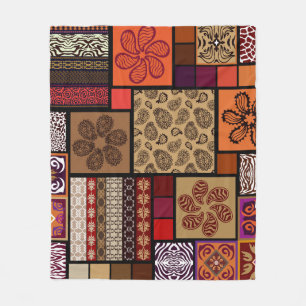 Indiase kunst, mega naadloze creatieve set. fleece deken