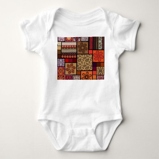 Indiase kunst, mega naadloze creatieve set. romper (Voorkant)