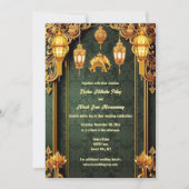 Indiase lantaarns lotusbloem luxe olifanten kaart (Voorkant)