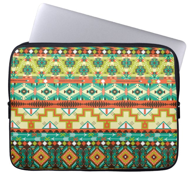 Indiase laptophoes laptop sleeve (Voorkant)