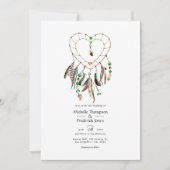 Indiase legende Tribal Boho bruiloft foto Kaart (Voorkant)