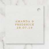 Indiase legende Tribal Boho Bruiloft Monogram Bedankjes Labels (Achterkant)