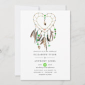 Indiase legende Tribale Boho Bruiloft Kaart (Voorkant)
