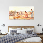 Indiase levensstijl esthetiek canvas afdruk (Insitu (Slaapkamer))