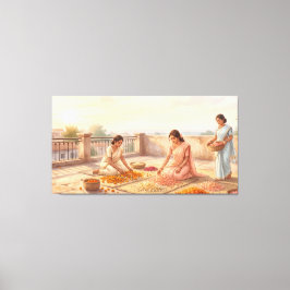 Indiase levensstijl esthetiek canvas afdruk