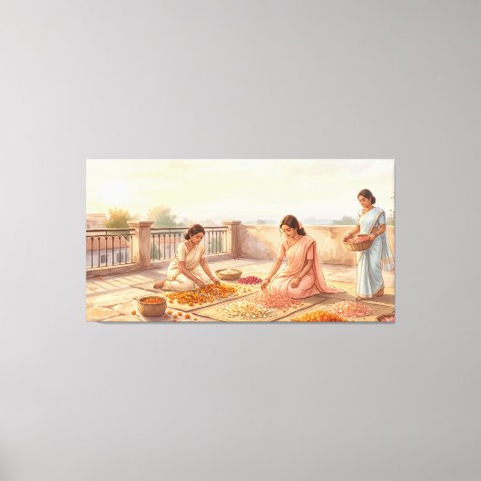 Indiase levensstijl esthetiek canvas afdruk (Voorkant)