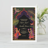 Indiase liefhebbers - Weddenschap Aankondiging (Staand voorkant)