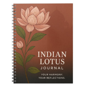 Indiase Lotus Journal: Natuur-Inspireerde Notitieb Notitieboek