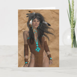 Indiase Maiden Alle Gelegenheid Kaart