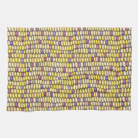 Indiase maïs groot patroon keukenhanddoek (Horizontaal)