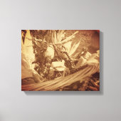 Indiase maïs in mand Herfst Canvas Afdruk (Voorkant)