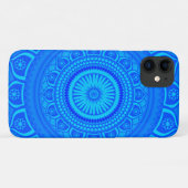 Indiase mandala Blauw Case-Mate iPhone Case (Achterkant (horizontaal))