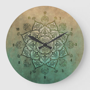 Indiase Mandala Bohemian Wall klok