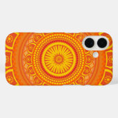 Indiase mandala Oranje Case-Mate iPhone Case (Achterkant (horizontaal))