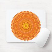 Indiase mandala Oranje Muismat (Met muis)