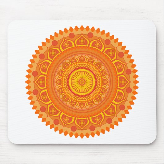 Indiase mandala Oranje Muismat (Voorkant)