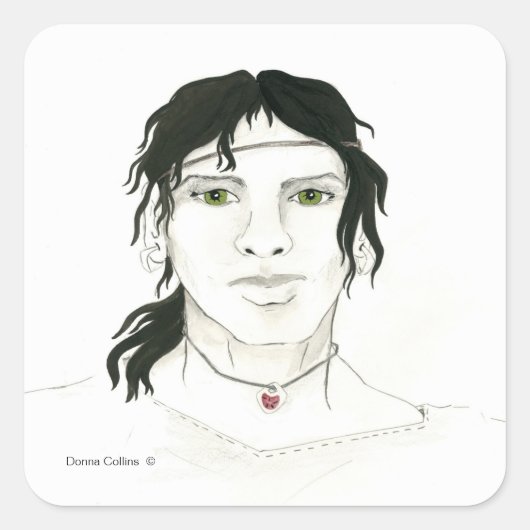 Indiase mannelijke sticker (Voorkant)