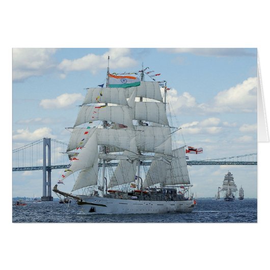 Indiase marine zeiltrainingsschip Tarangini (Voorkant Horizontaal)