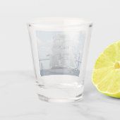 Indiase marine zeiltrainingsschip Tarangini Shot Glas (Achterkant)