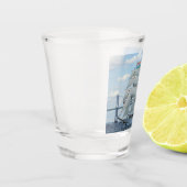 Indiase marine zeiltrainingsschip Tarangini Shot Glas (Links)