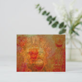 indiase maskers briefkaart (Staand voorkant)