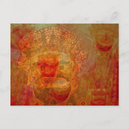 indiase maskers briefkaart (Voorkant)